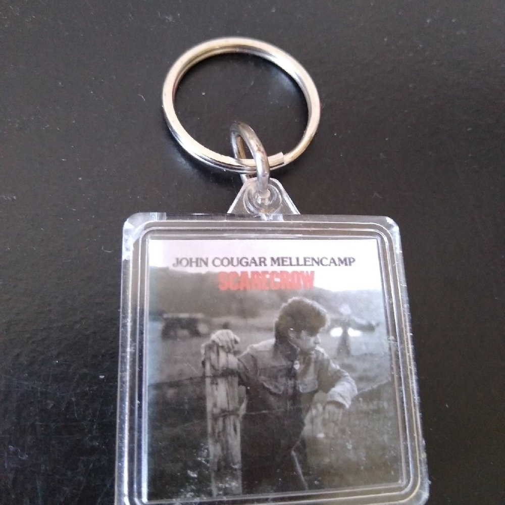 John Cougar Mellencamp Scarecrow Keychain